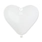 CR10: #001 White Standard Color Heart Shape 10 in