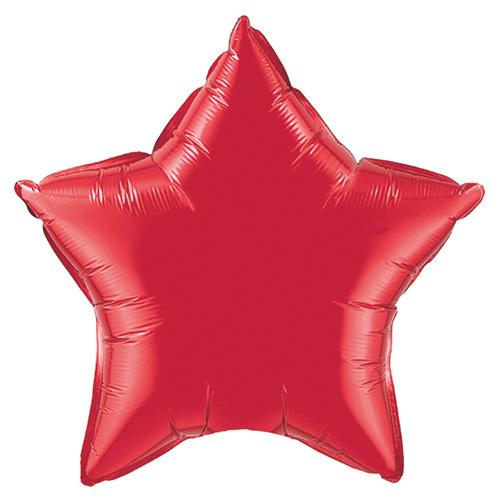 20" Red Star Shape Foil